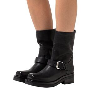 Rag and Bone Women’s in Black Leather Jax Moto Platform Boots Size: 8 US / 38 EU